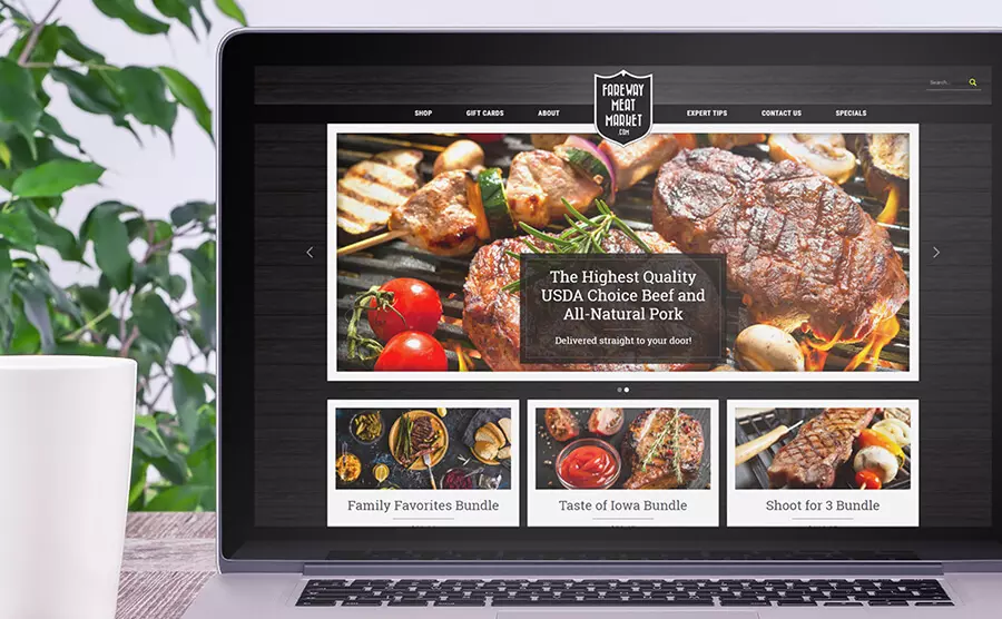 Fareway Meat Market Website constructed by Global Reach, one of the best retail website designers in Des Moines, Ames, Iowa and the midwest.