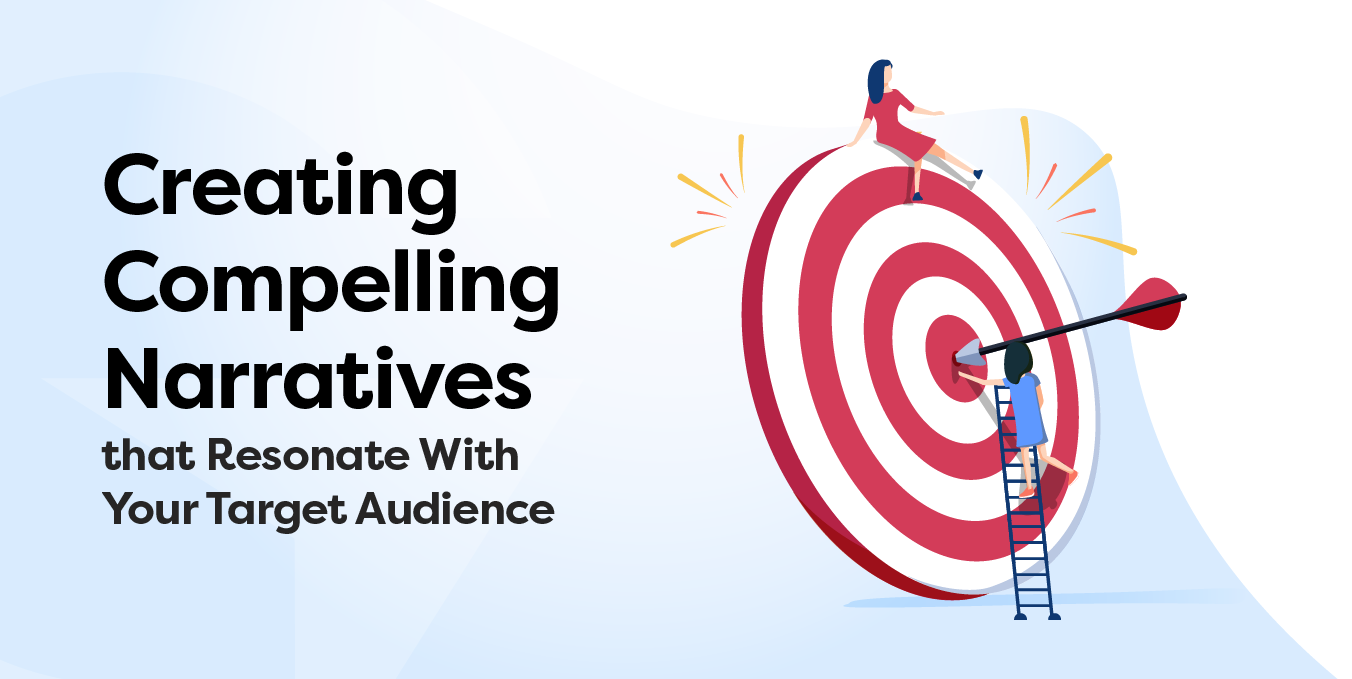 A woman sits atop a target while another stands on a ladder examining an arrow in the bullseye. The graphic represents Iowa's oldest web development company, Global Reach's blog about reaching target audiences.